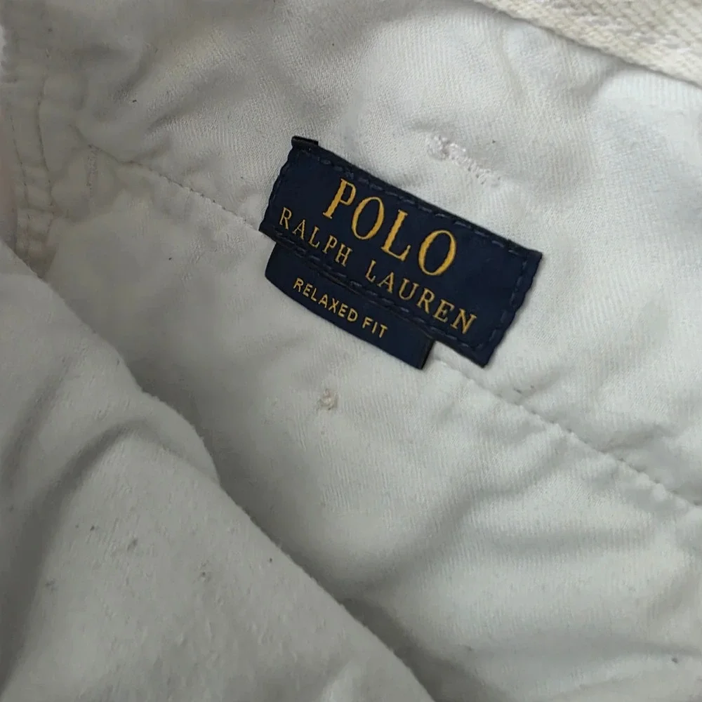 Polo Ralph Lauren Mens‎ White Relaxed Fit Chino Shorts Size 40 Cotton Twill